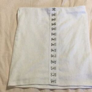 White Guess Tube Like Top With Silver Hardware NWOT